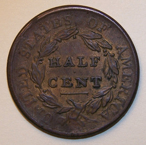 1809 Half Cent. - reverse image