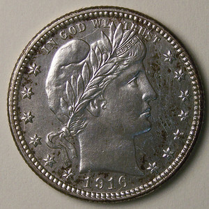 1916-D Quarter. - obverse image