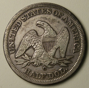 1854-O Half. - reverse image