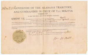 First Governor of Alabama. image