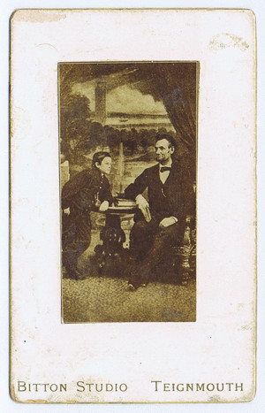 Brady Photo of Lincoln, Sold by English Studio. image