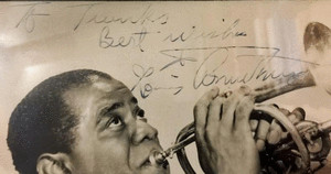 Vintage Louis Armstrong Photograph Inscribed - to 