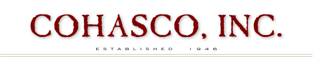 COHASCO, INC.
ESTABLISHED 1946
￼